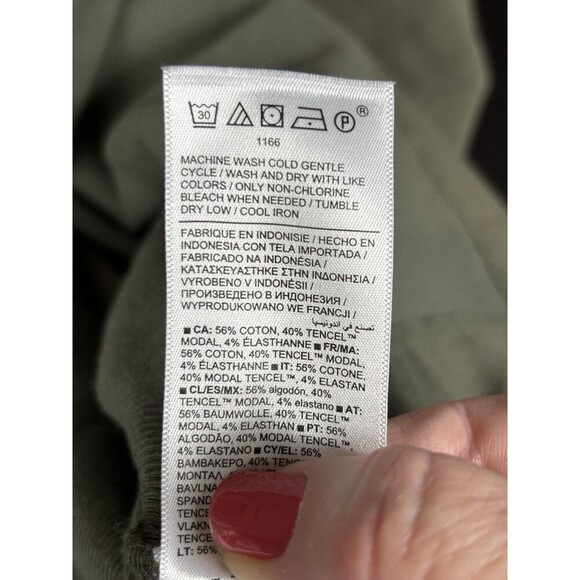 Athleta Coaster Luxe Rib High Hip Sweatshirt Green Size Medium Soft Stretch - Picture 6 of 12